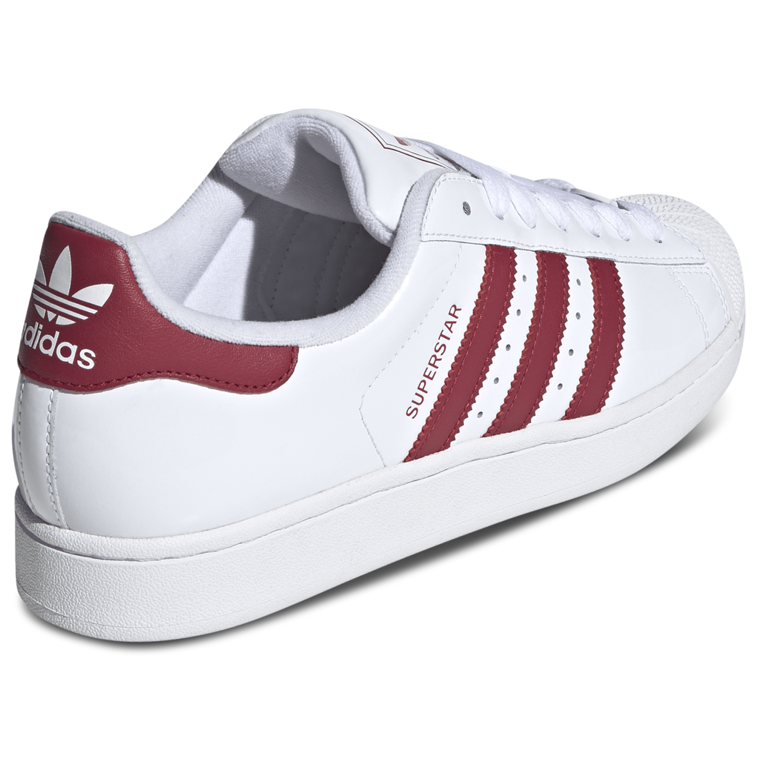 adidas Originals Superstar II Patent - Men's - White/Team Victory Red/White