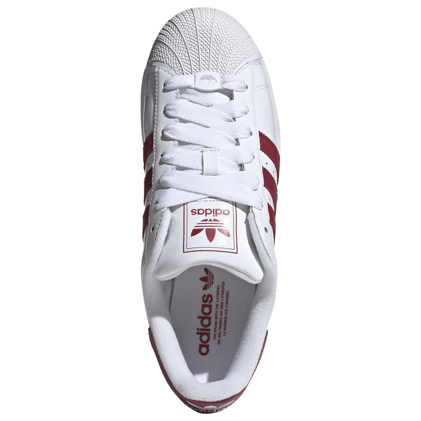adidas Originals Superstar II Patent - Men's - White/Team Victory Red/White