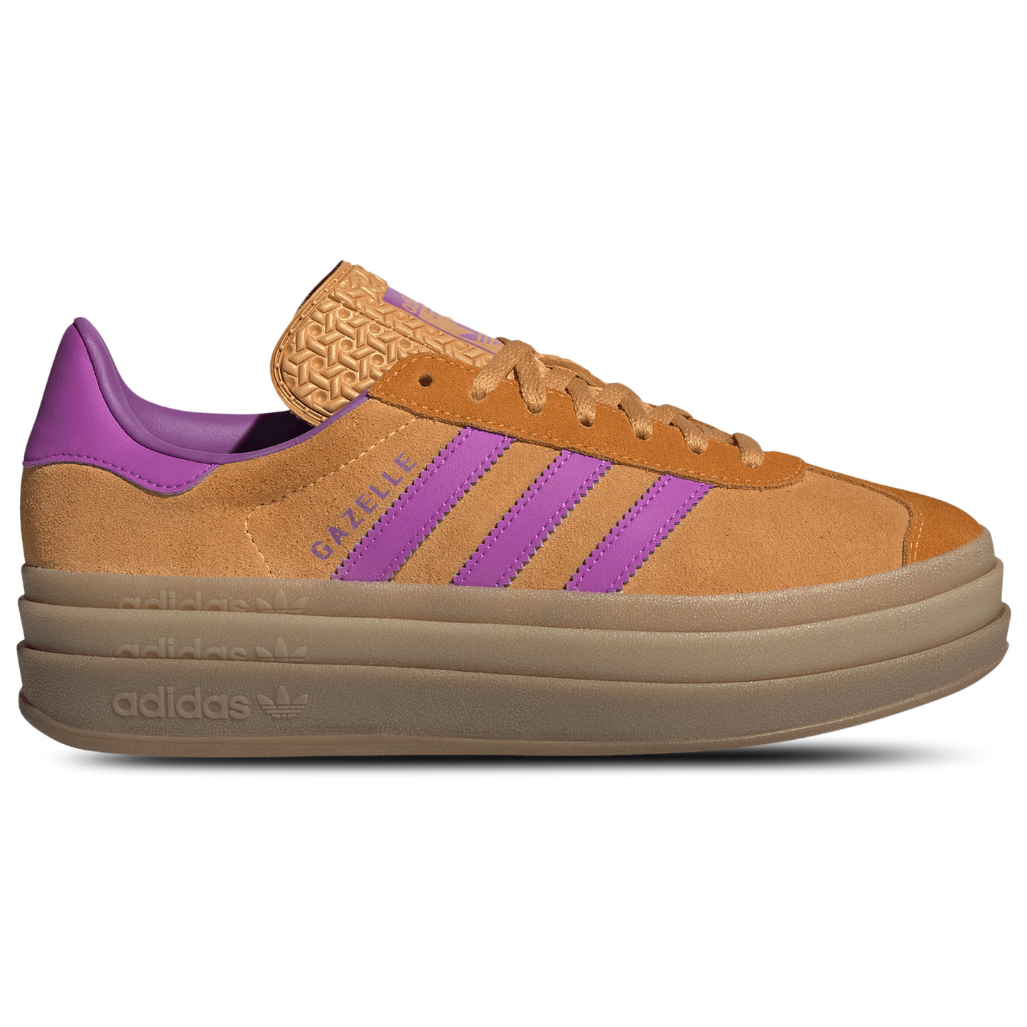 adidas Originals Gazelle Bold - Women's - Flash Orange/Purple Burst