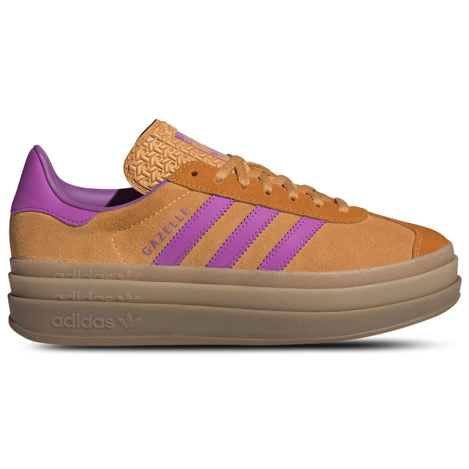 adidas Originals Gazelle Bold - Women's - Flash Orange/Purple Burst