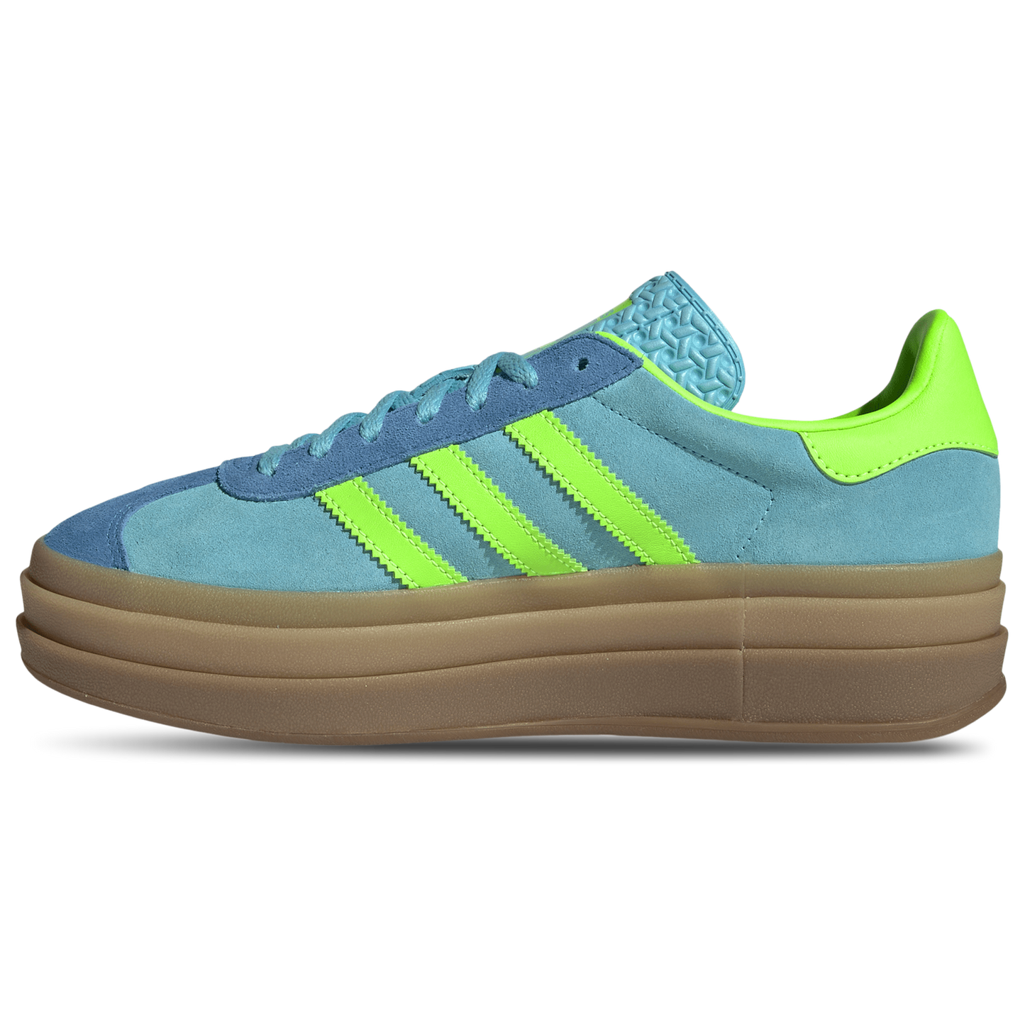 adidas Originals Gazelle Bold - Women's - Blue/Solar Green