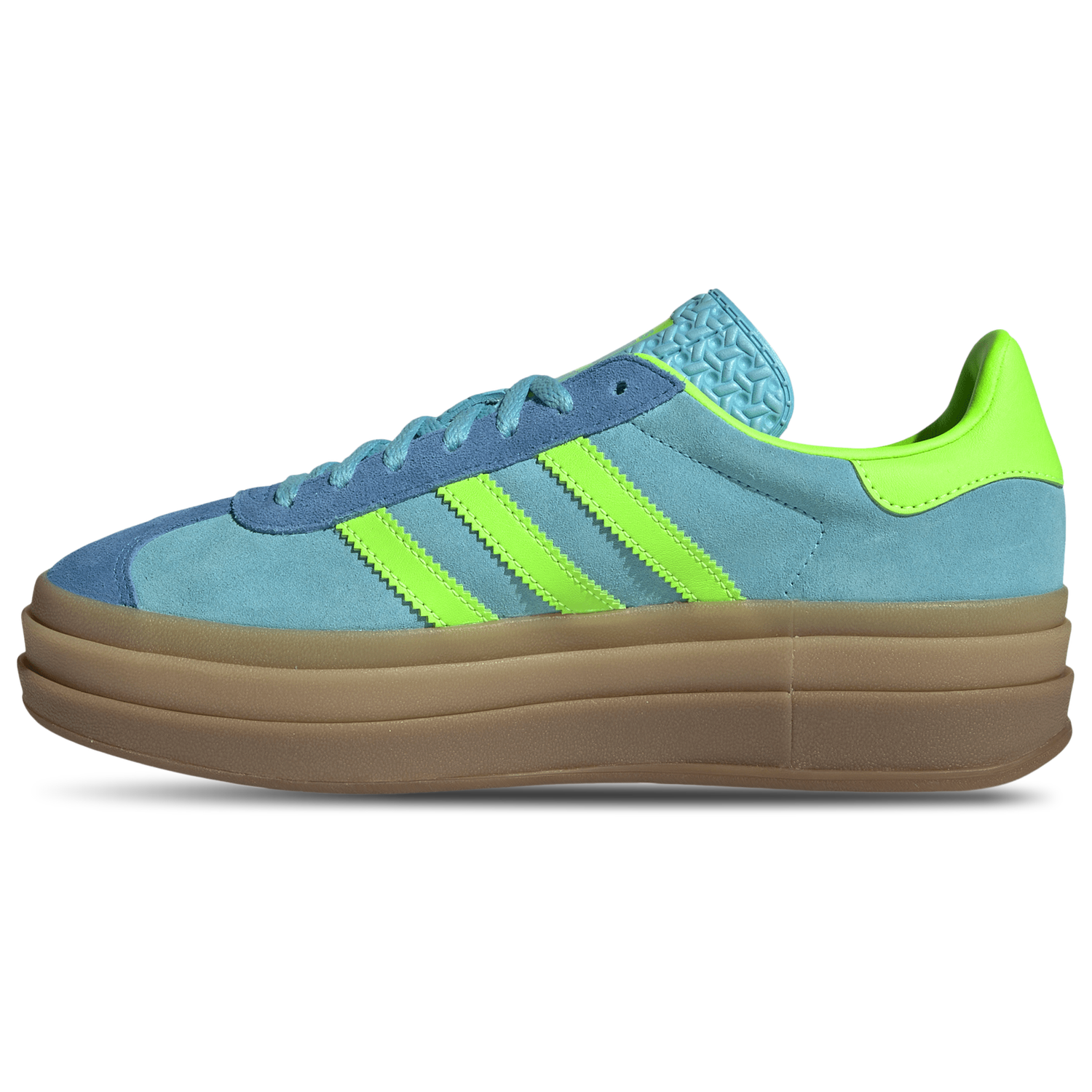 adidas Originals Gazelle Bold - Women's - Blue/Solar Green