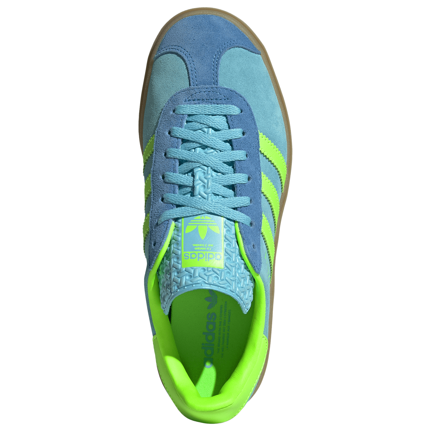adidas Originals Gazelle Bold - Women's - Blue/Solar Green