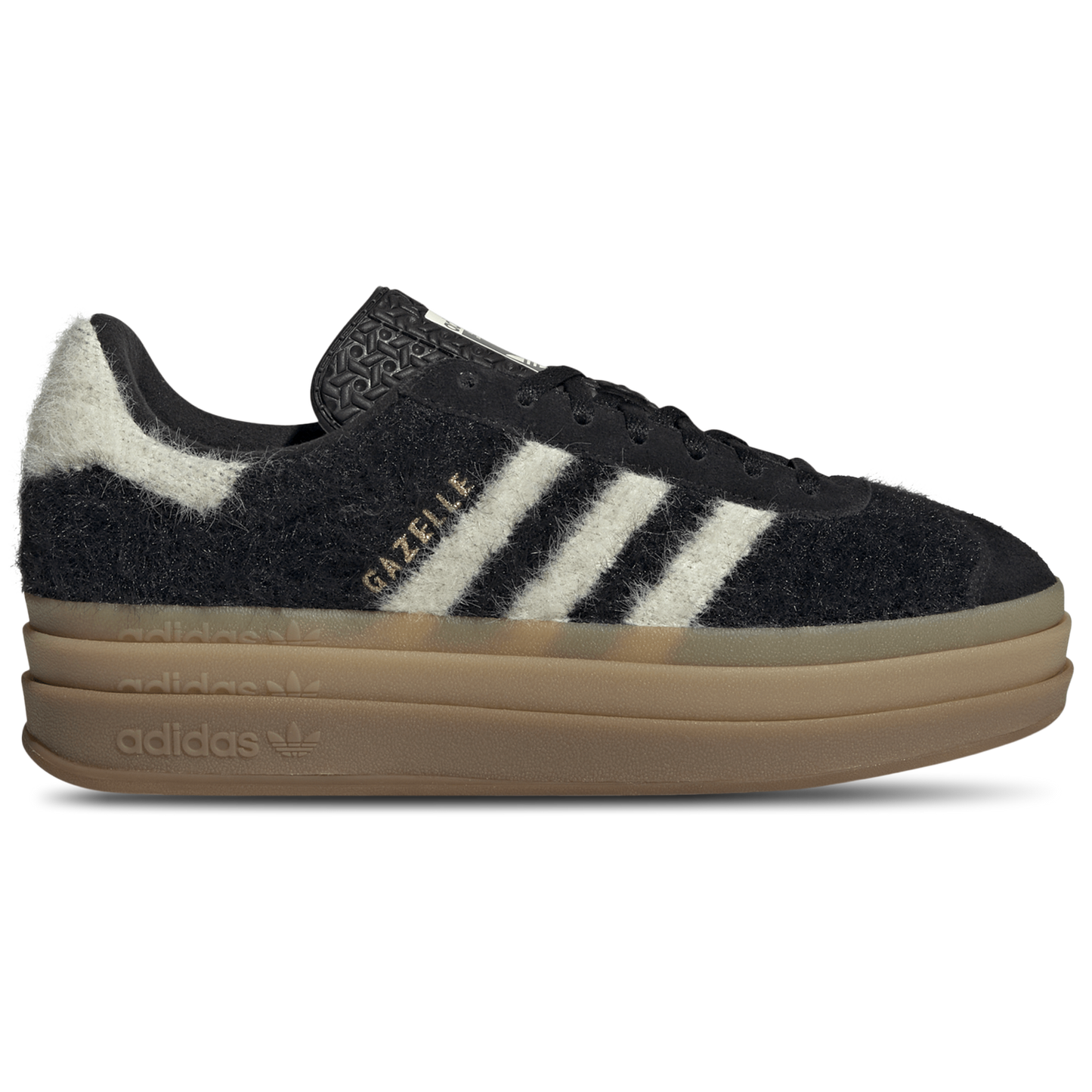 adidas Originals Gazelle Bold - Women's - Gold Metallic/Black/Cream White