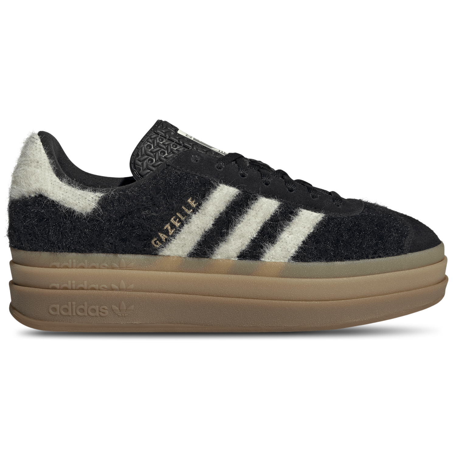 adidas Originals Gazelle Bold - Women's - Gold Metallic/Black/Cream White