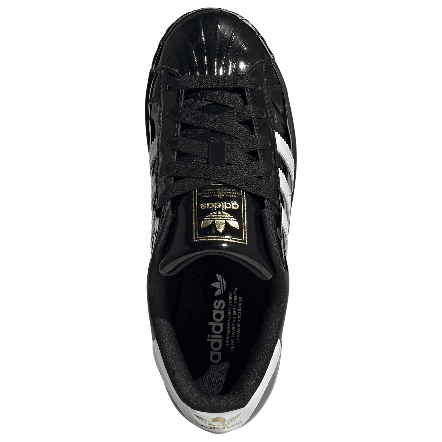 adidas Originals Superstar II - Women's - Core Black/White/Gold Metallic