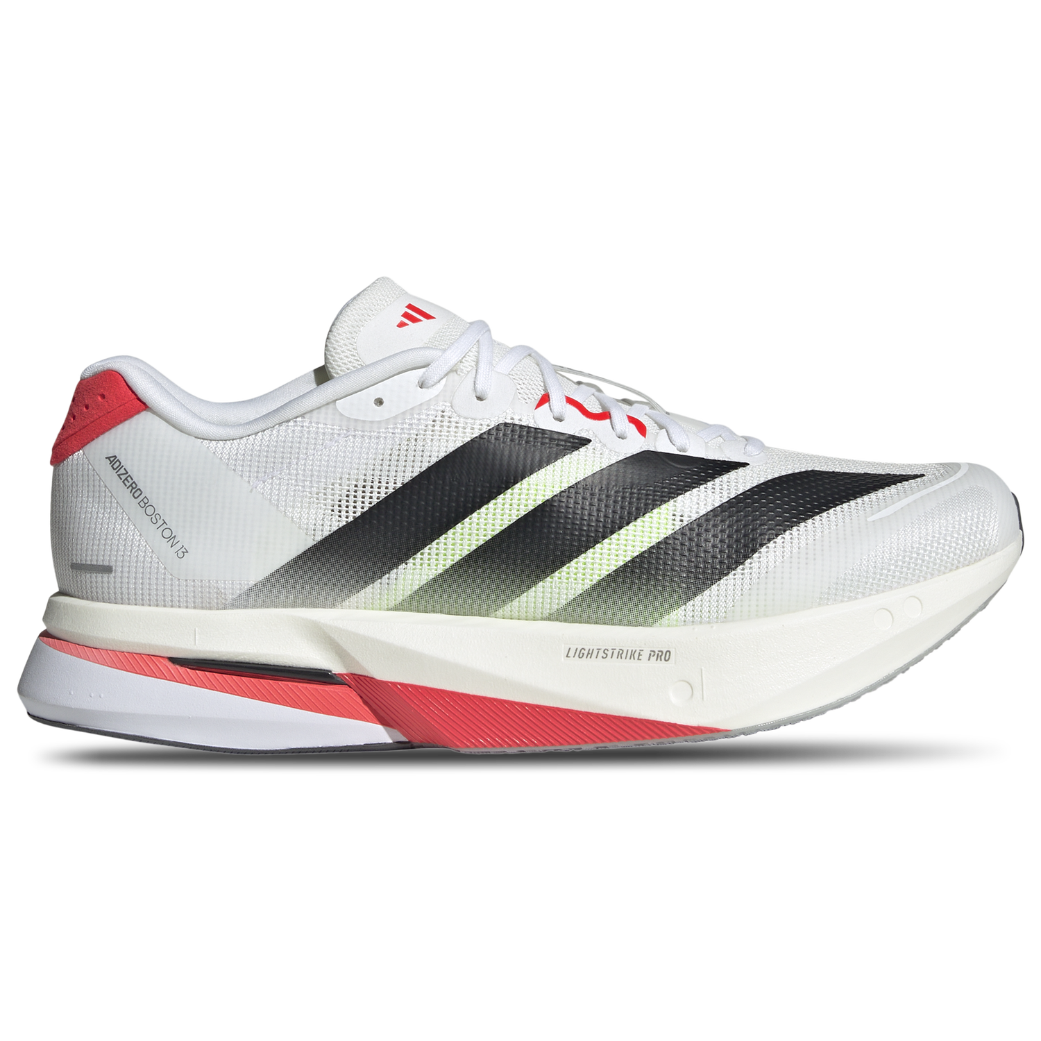 adidas Boston 13 - Men's - White/Black/Lucid Red