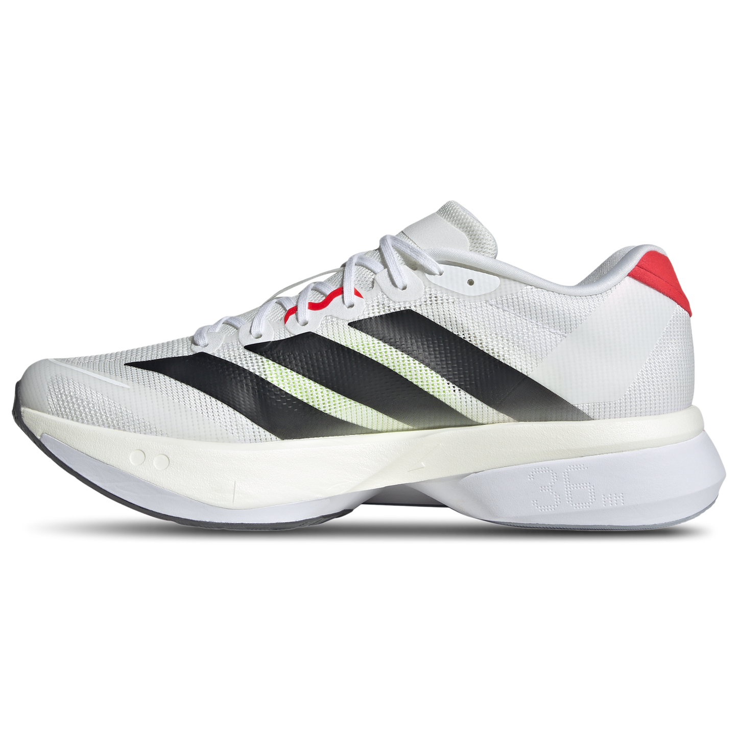 adidas Boston 13 - Men's - White/Black/Lucid Red