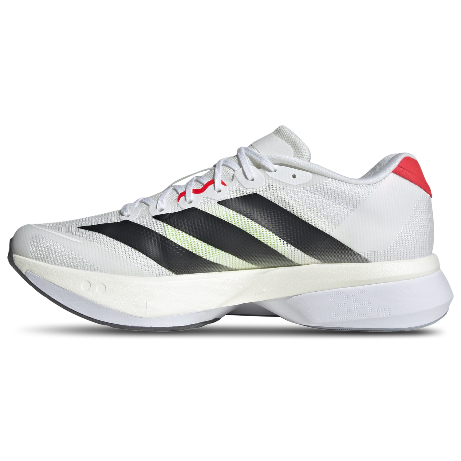 adidas Boston 13 - Men's - White/Black/Lucid Red