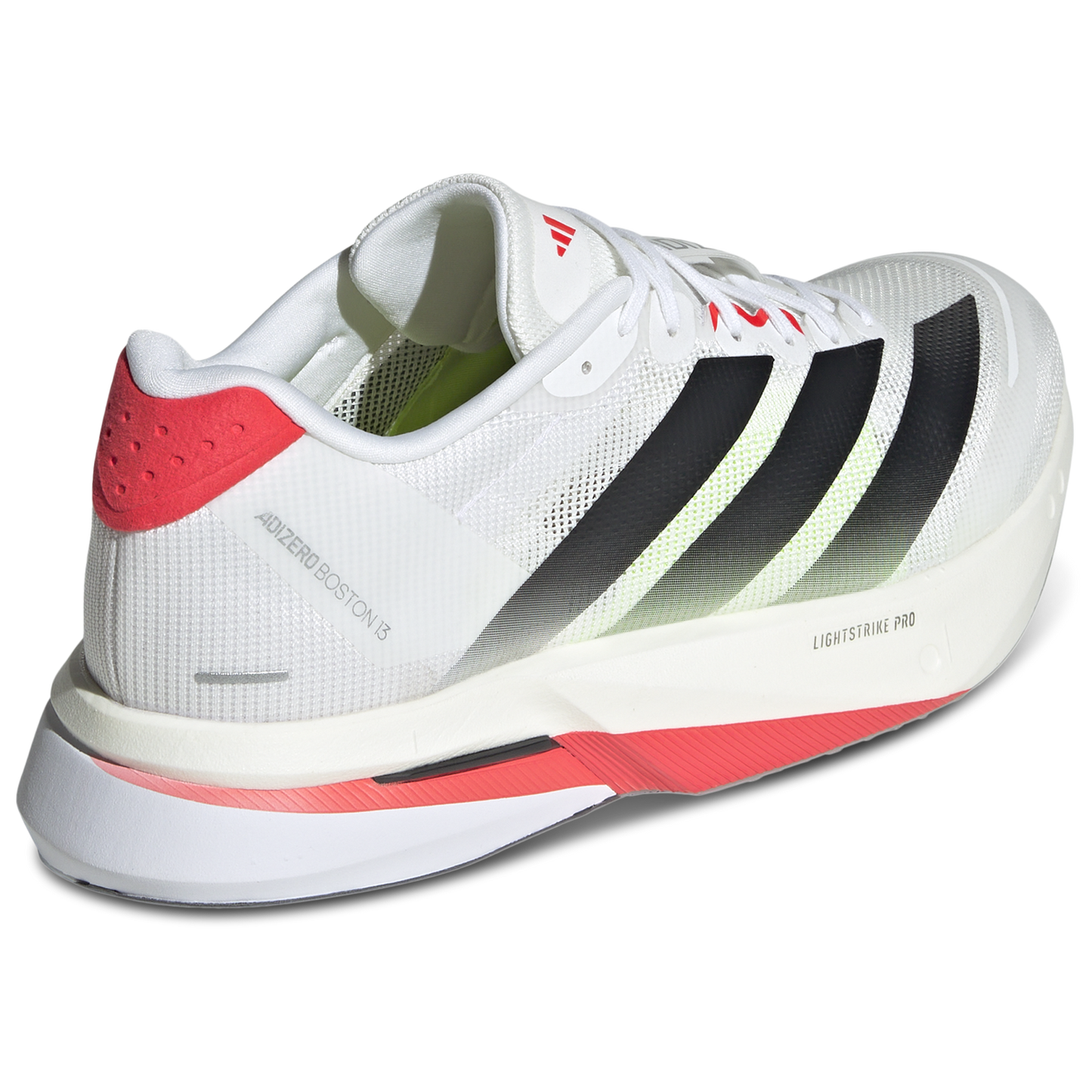 adidas Boston 13 - Men's - White/Black/Lucid Red