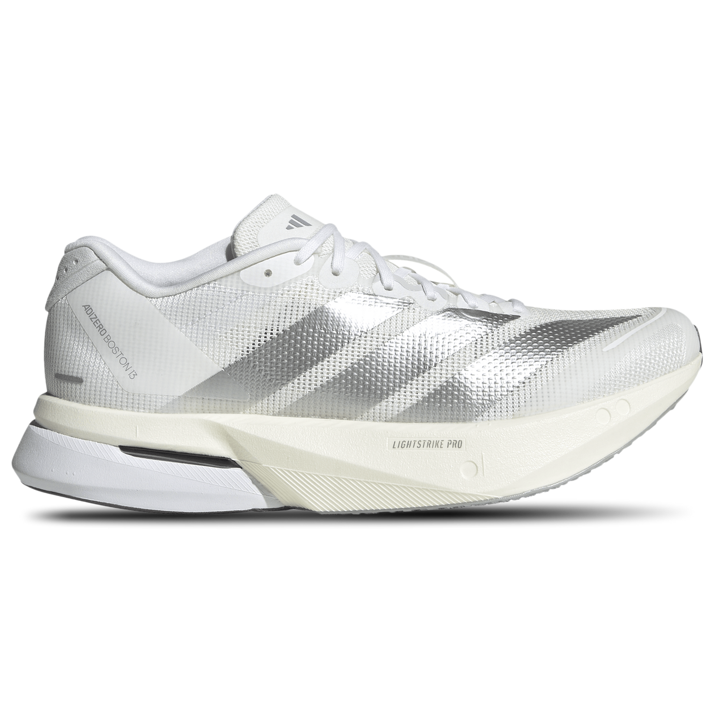 adidas adiZero Boston 13 - Women's - White/Matte Silver