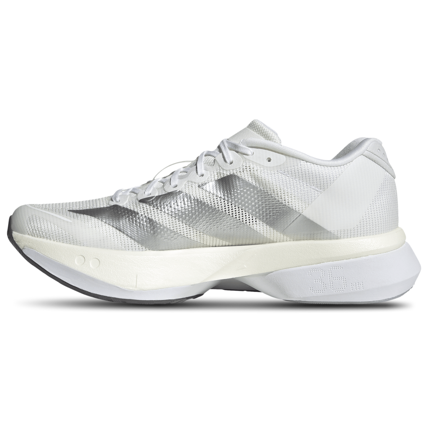 adidas adiZero Boston 13 - Women's - White/Matte Silver
