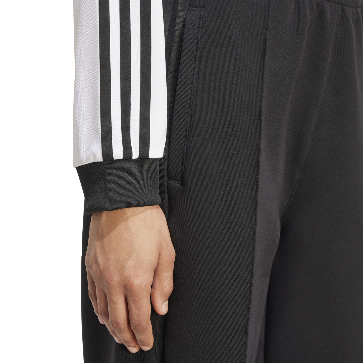 adidas Jacquard Long Sleeve T-Shirt - Women's - White/Black