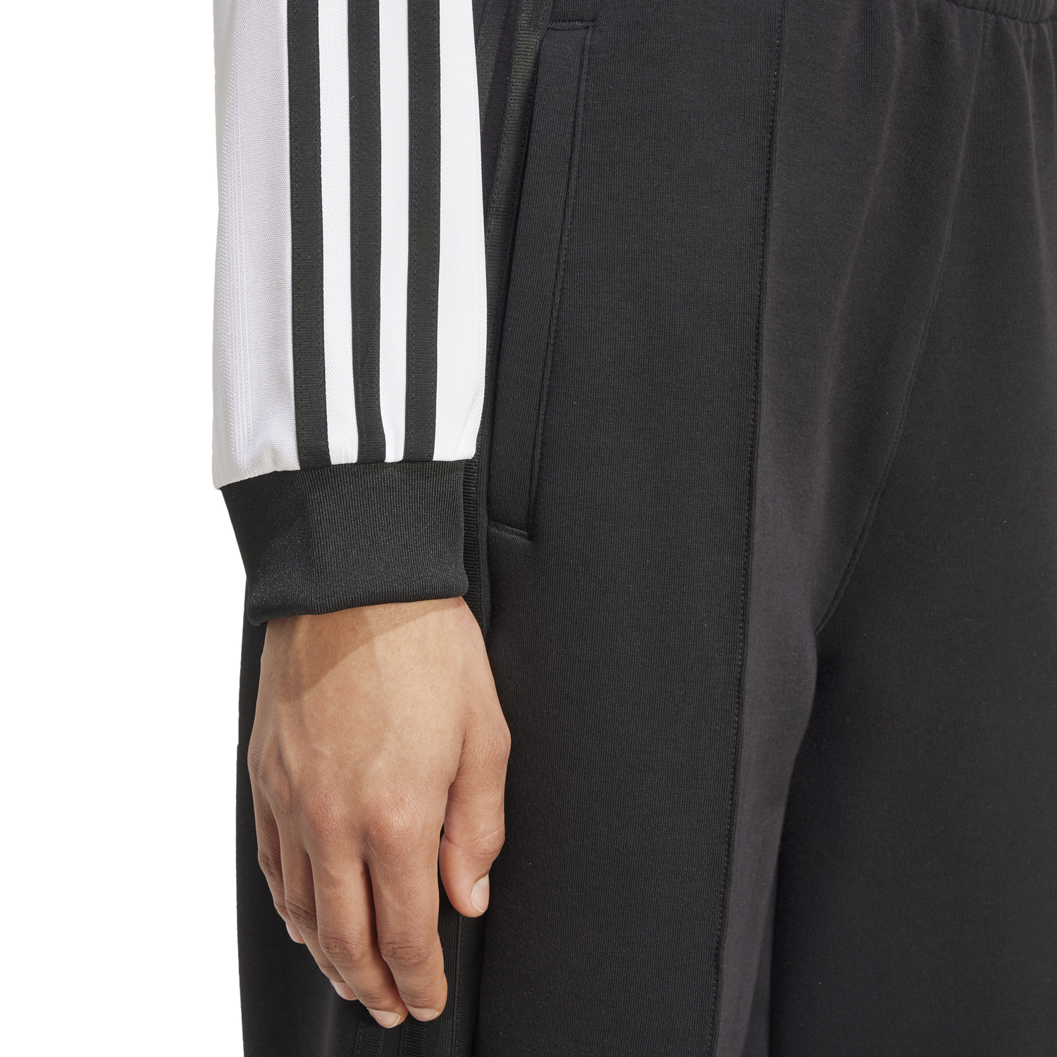 adidas Jacquard Long Sleeve T-Shirt - Women's - White/Black