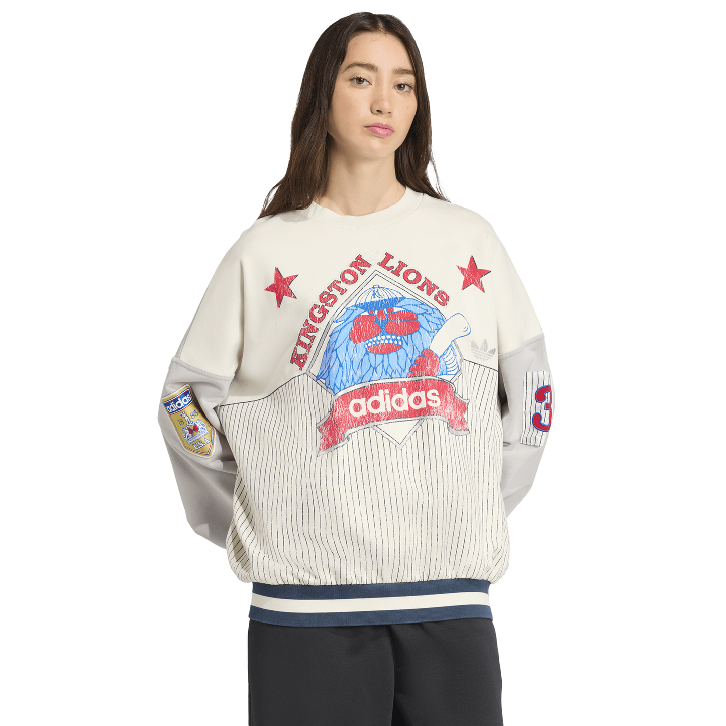 adidas Baseball Crew - Women's - Cloud White/Grey