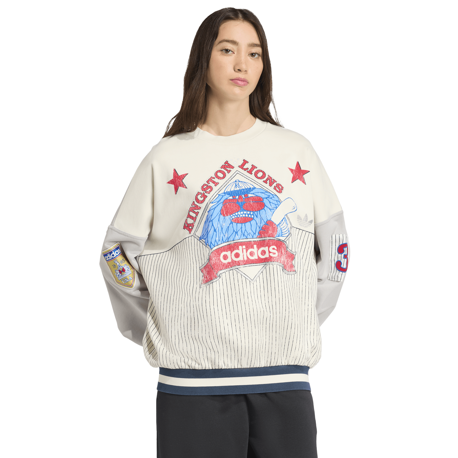 adidas Baseball Crew - Women's - Cloud White/Grey