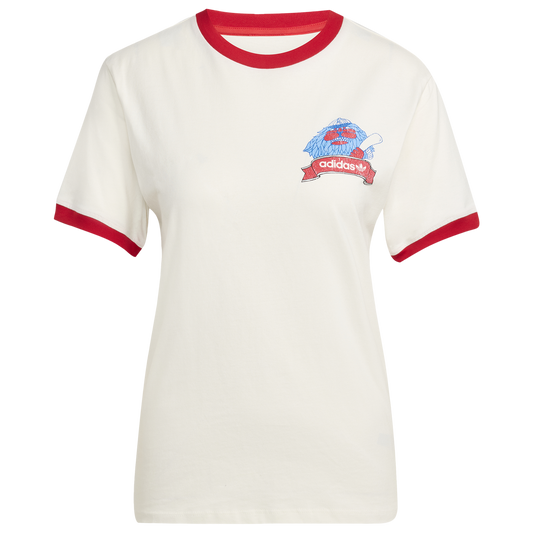 adidas Lions Tee - Women's - Cloud White/Red