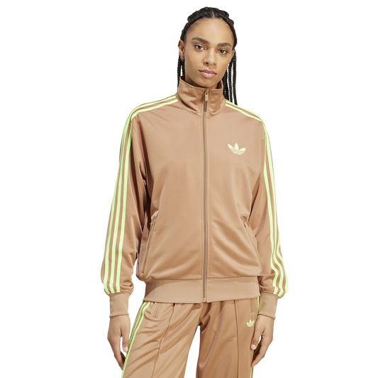 adidas Originals adicolor Firebird Track Top - Women's - Cardboard/Signal Green