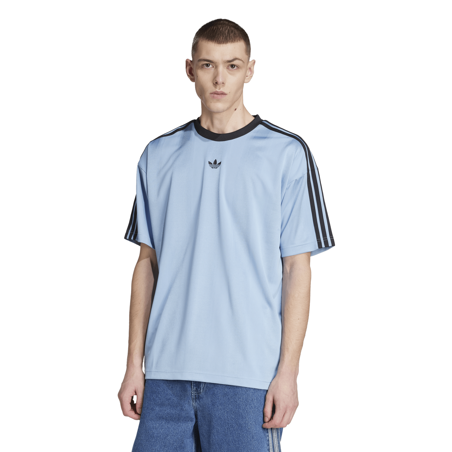 adidas Jacquard Jersey - Men's - Black/Ash Blue