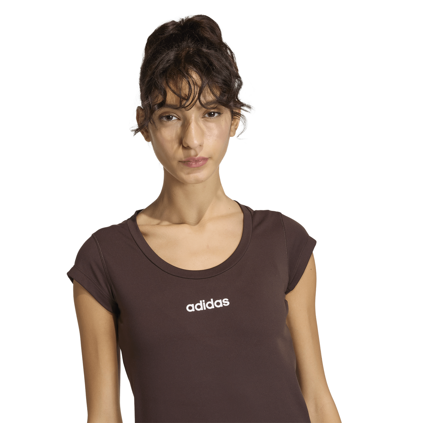 adidas Hyperglam Traning Baby T-Shirt - Women's - Aurora Coffee