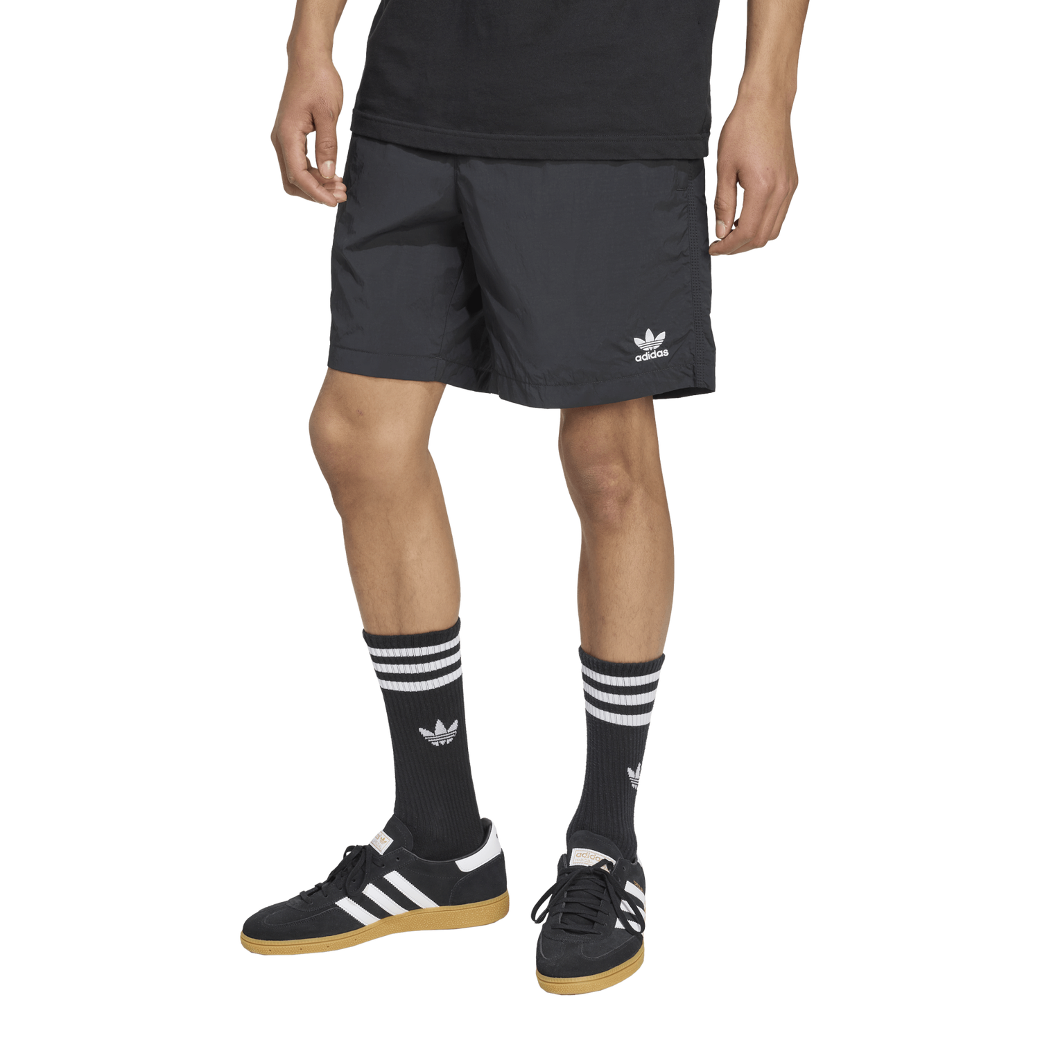 adidas Originals Trefoil Essentials Woven Pants - Men's - Black/White