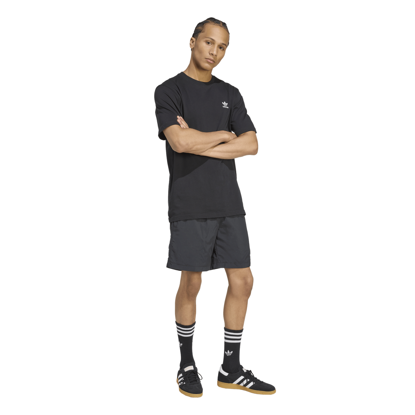 adidas Originals Trefoil Essentials Woven Pants - Men's - Black/White