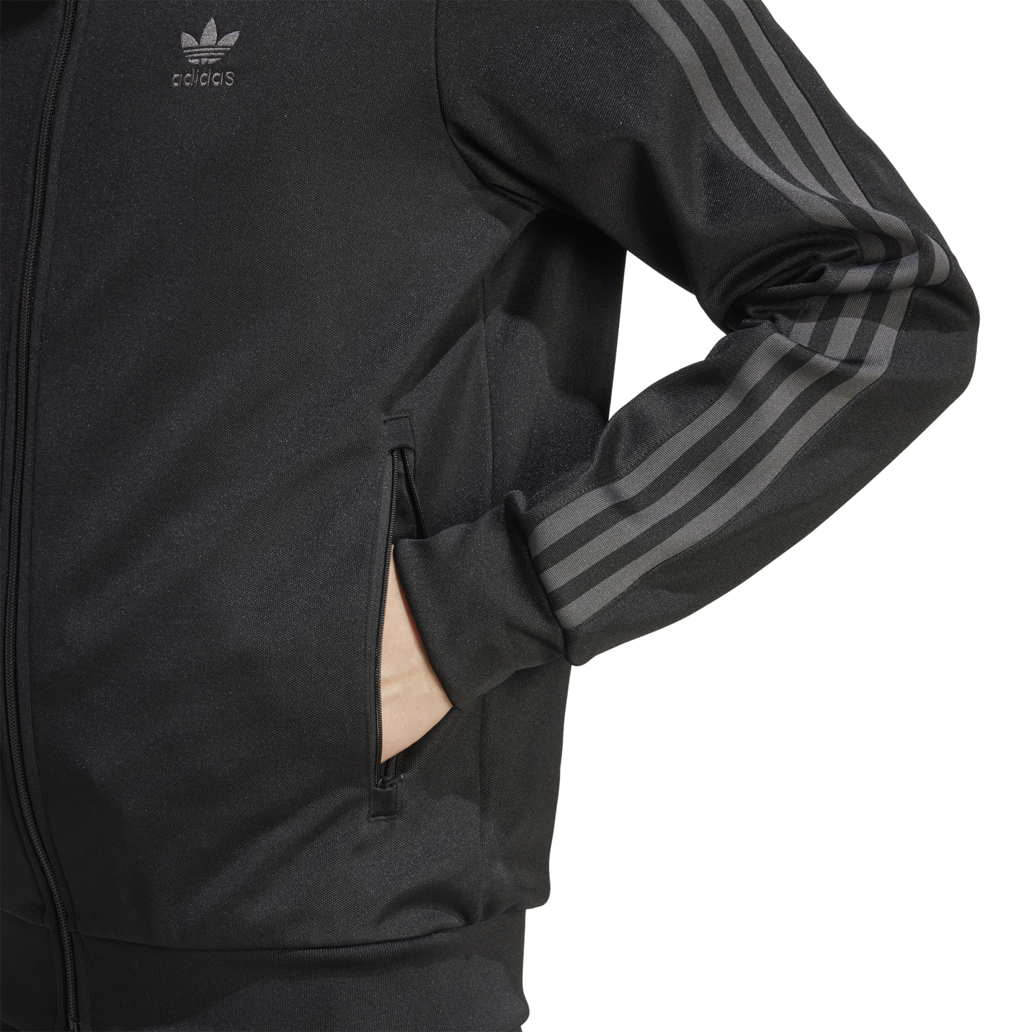 adidas Originals Adicolor Beckenbauer Jacket - Men's - Grey/Black