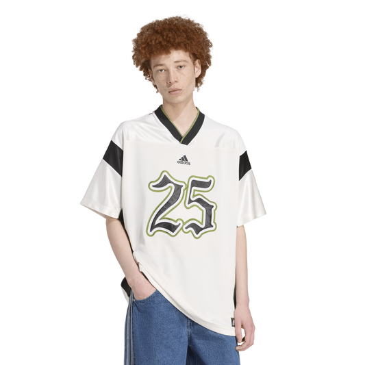 adidas Football Jersey - Men's - Clown White/Black