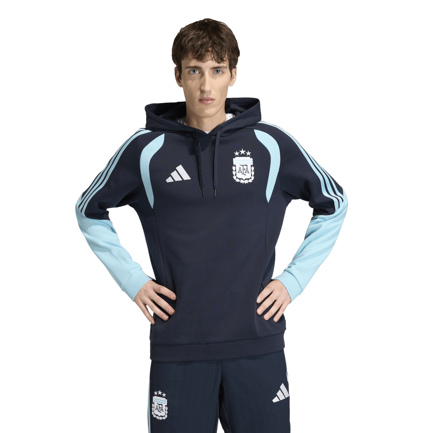 adidas Argentina 26 Tiro Sweat Hoodie - Men's - Night Navy