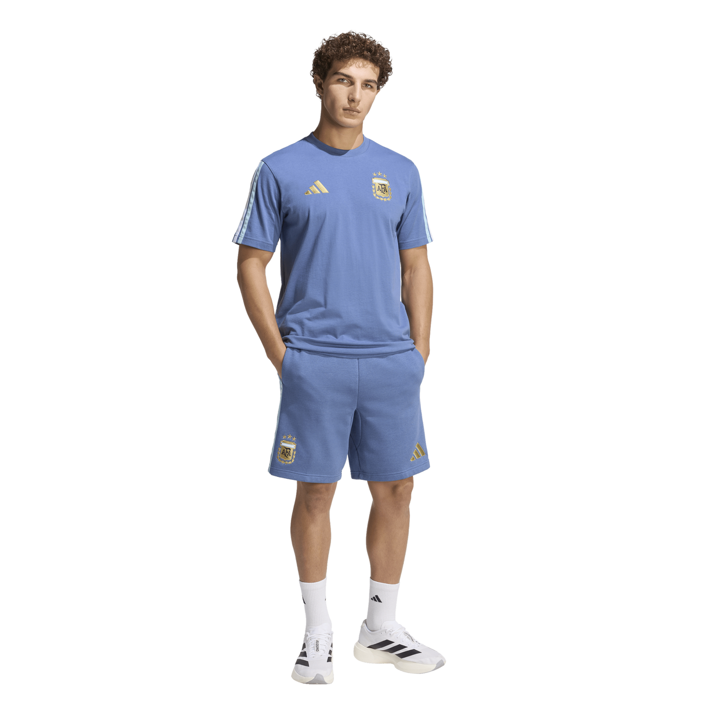 adidas Argentina Dna Fleece Shorts - Men's - Crew Blue