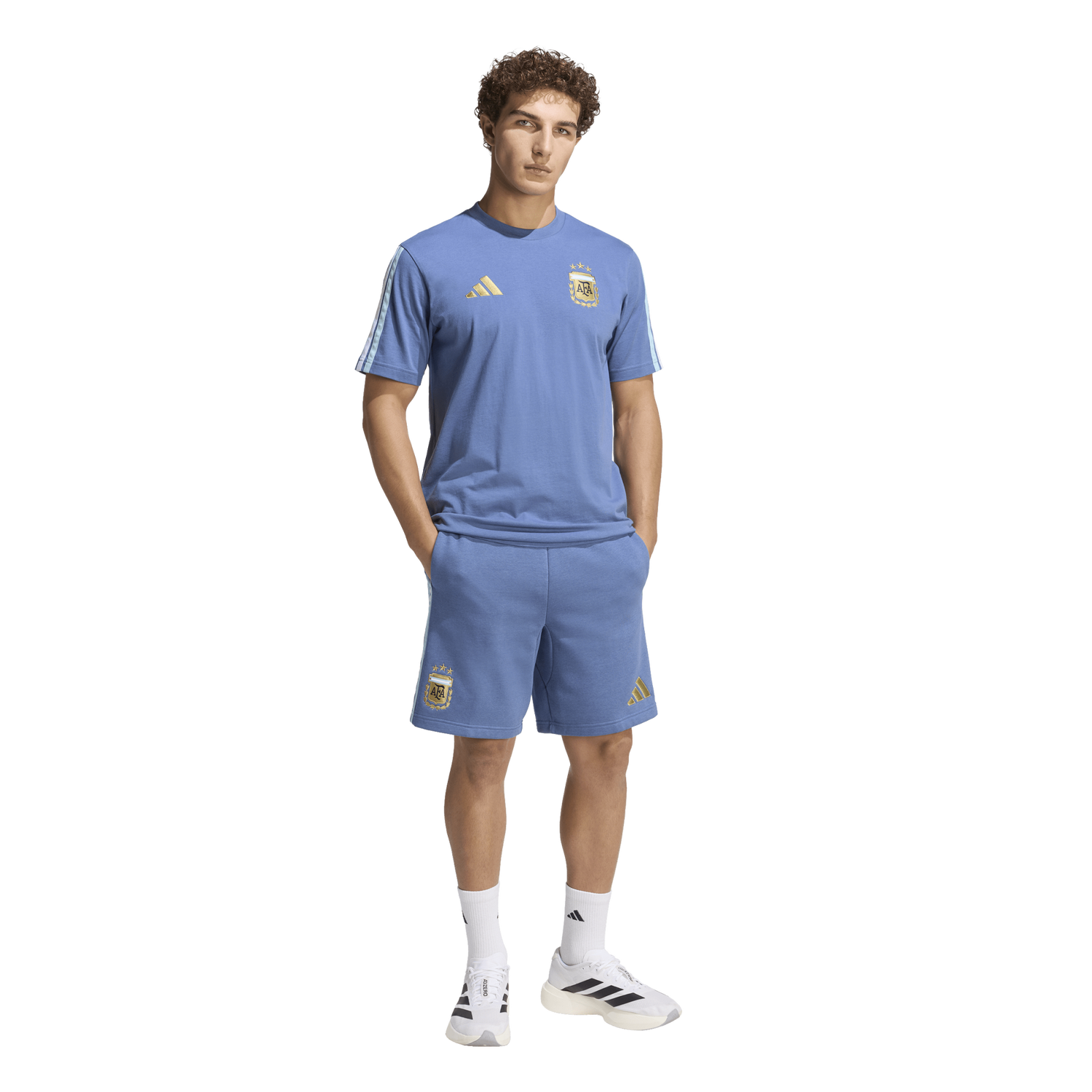 adidas Argentina Dna Fleece Shorts - Men's - Crew Blue