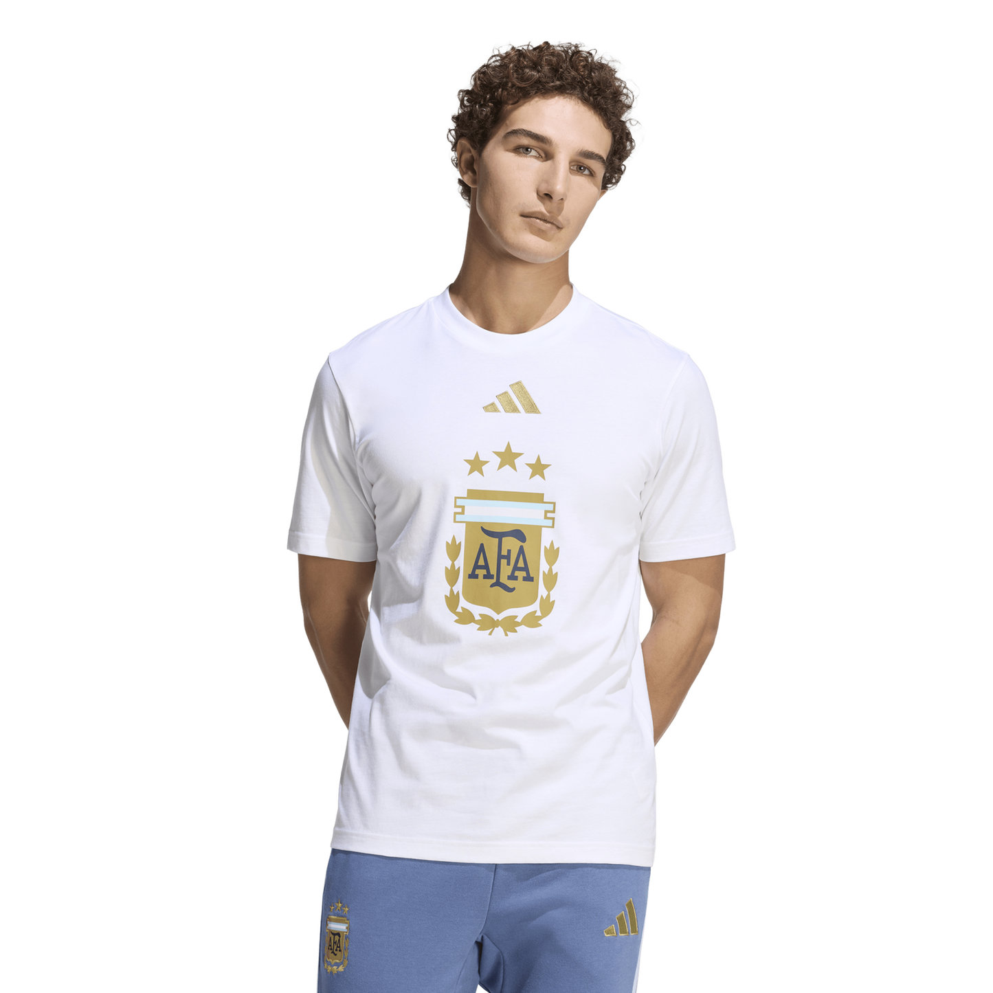 adidas Argentina Dna Graphic T-Shirt - Men's - White