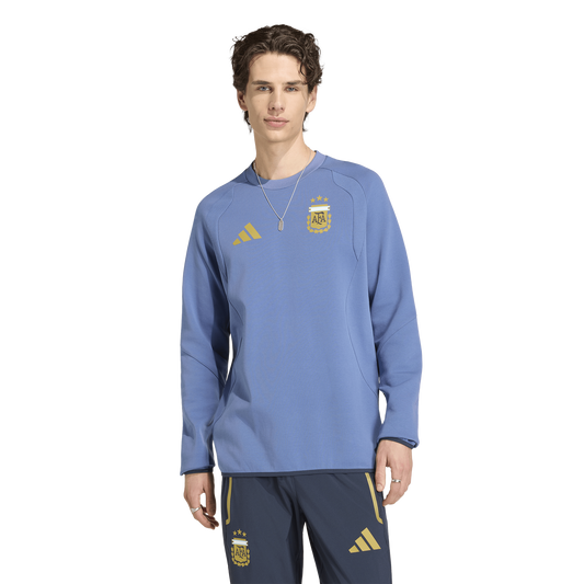 adidas Argentina Tiro Travel Crew Jumper - Men's - Crew Blue