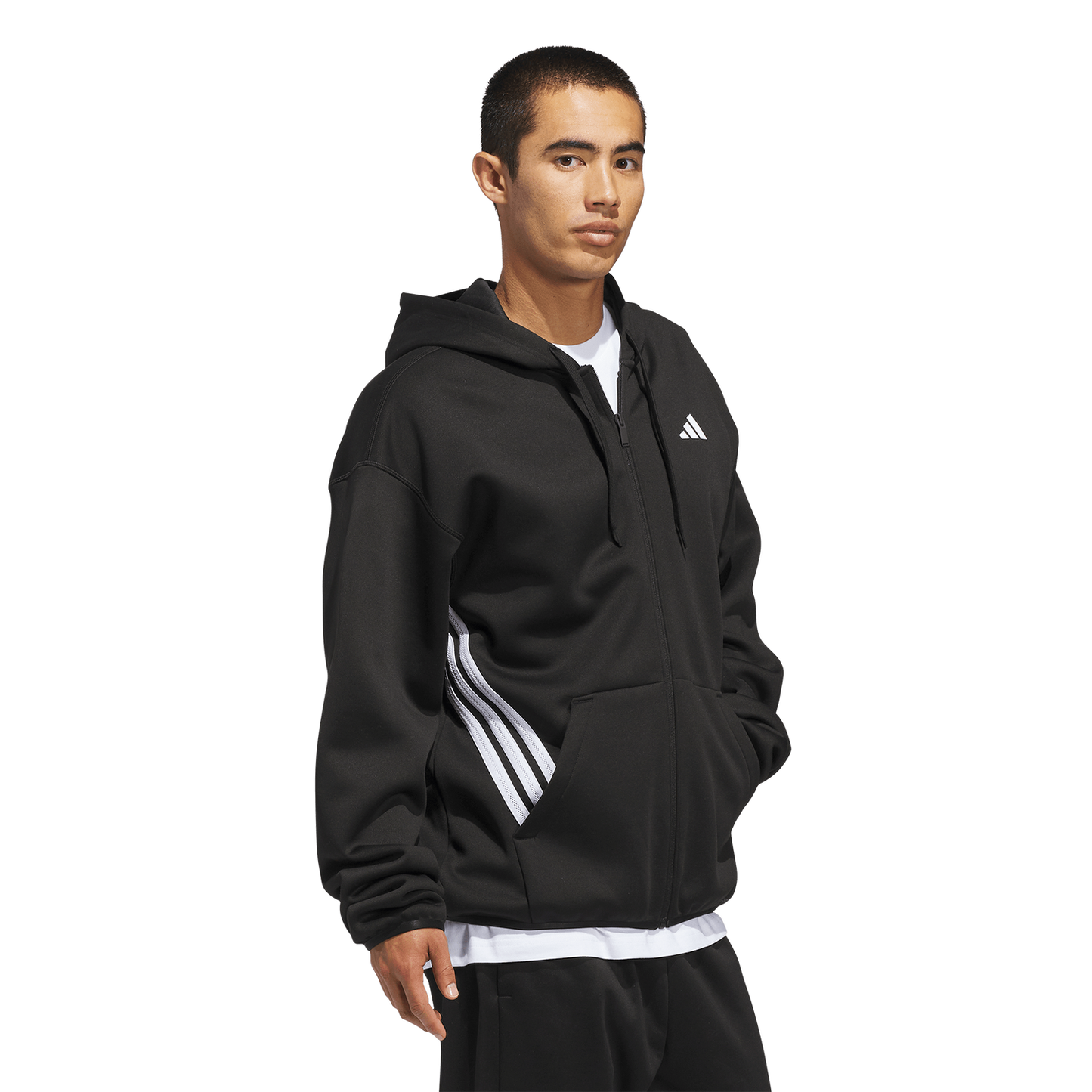 adidas Crazy Warm Full-Zip Hoodie - Men's - Black/White