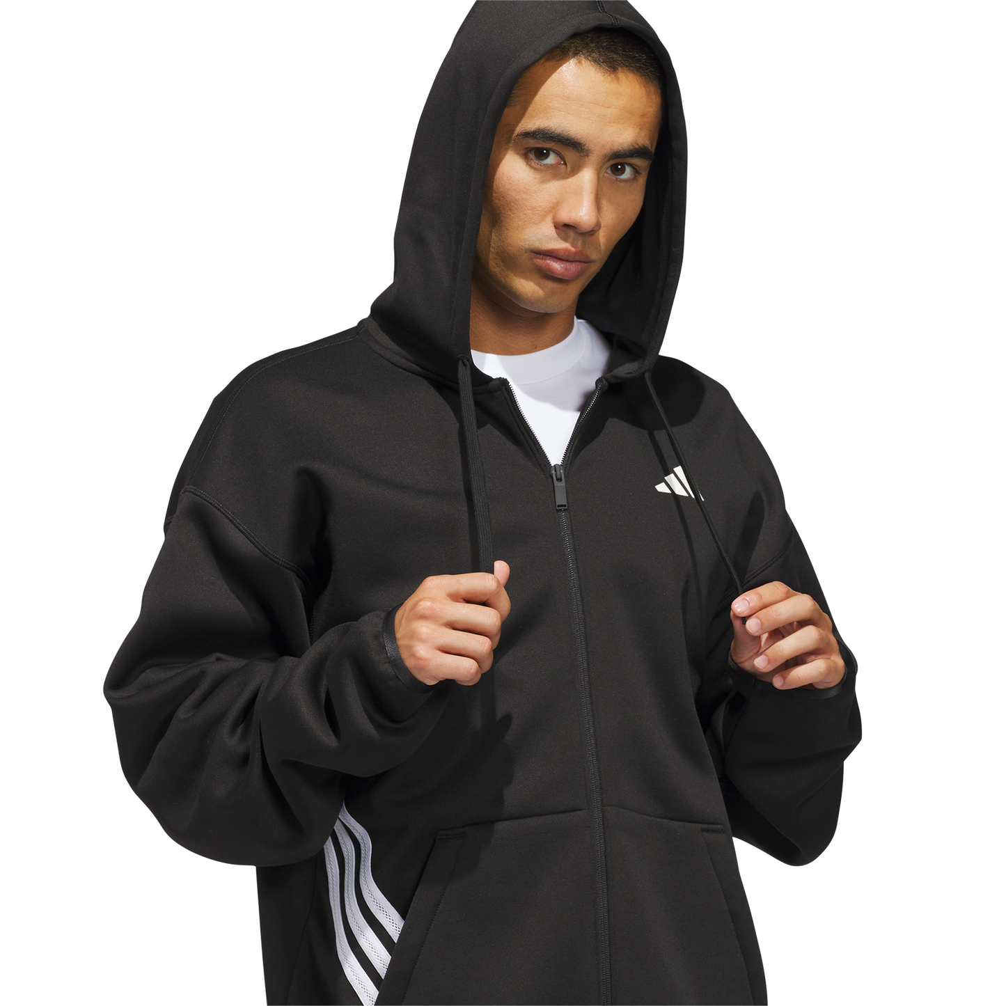 adidas Crazy Warm Full-Zip Hoodie - Men's - Black/White