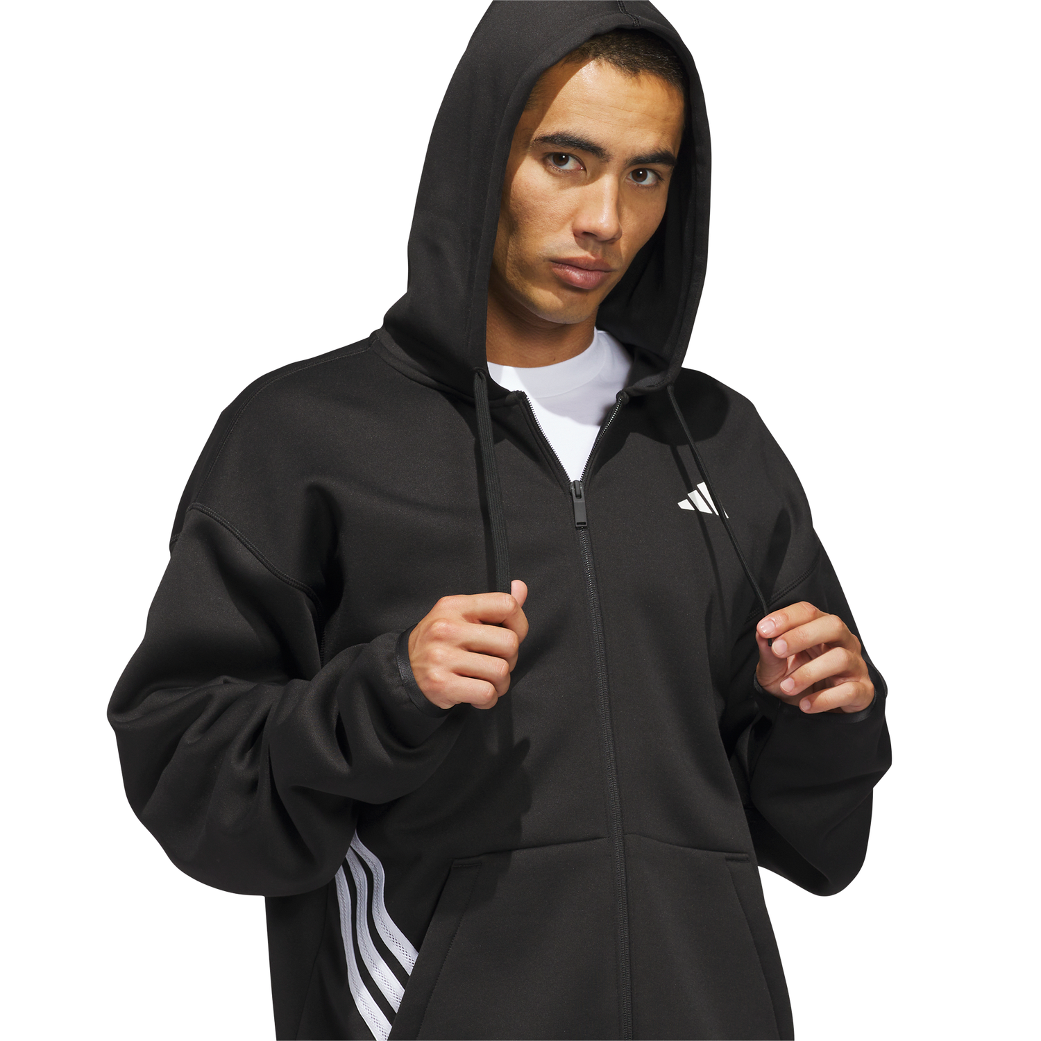 adidas Crazy Warm Full-Zip Hoodie - Men's - Black/White