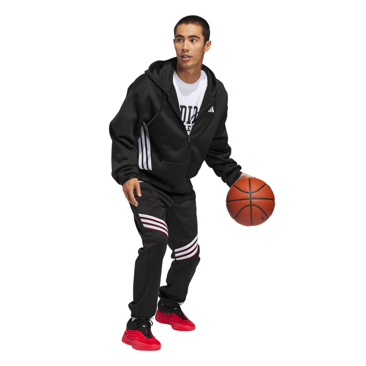 adidas Crazy Warm Full-Zip Hoodie - Men's - Black/White