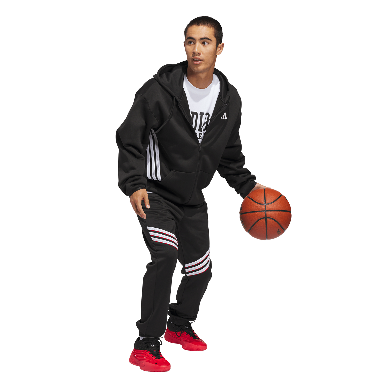 adidas Crazy Warm Full-Zip Hoodie - Men's - Black/White