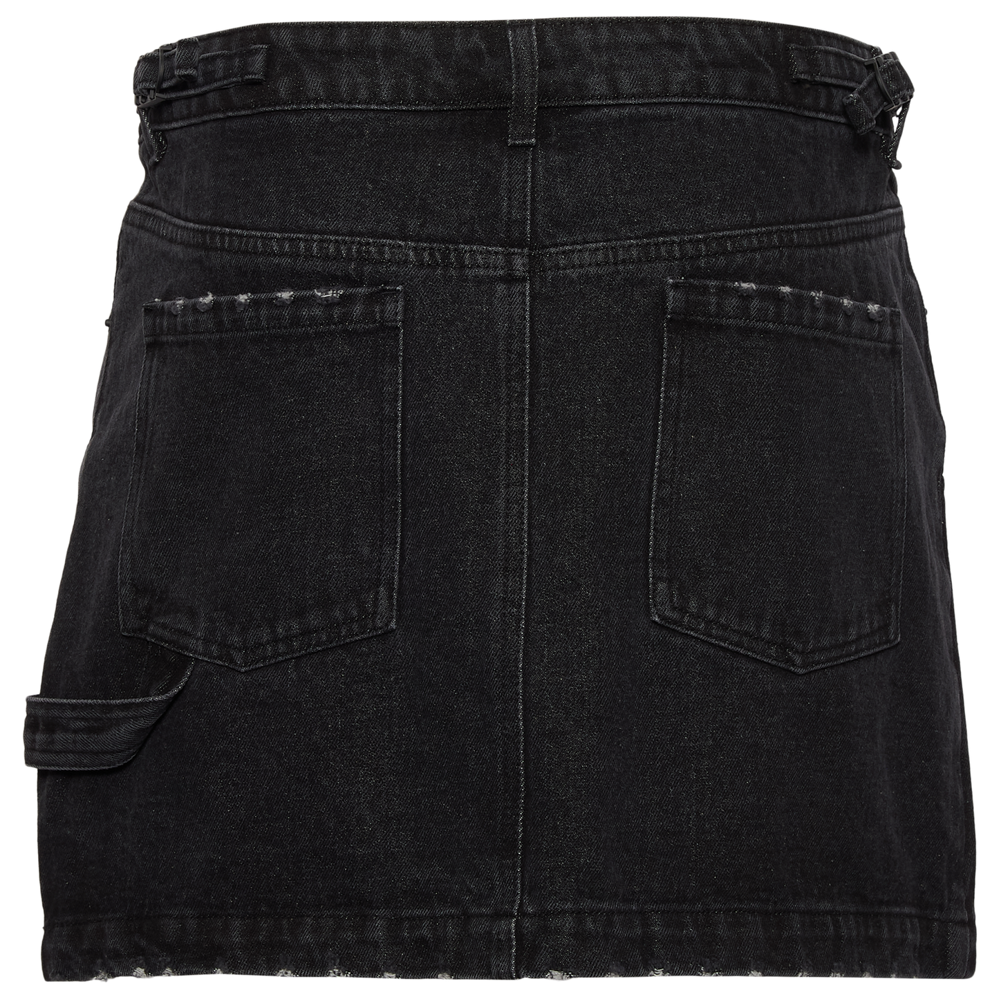 Cozi Mini Carpenter Skirt - Women's - Washed Black Denim