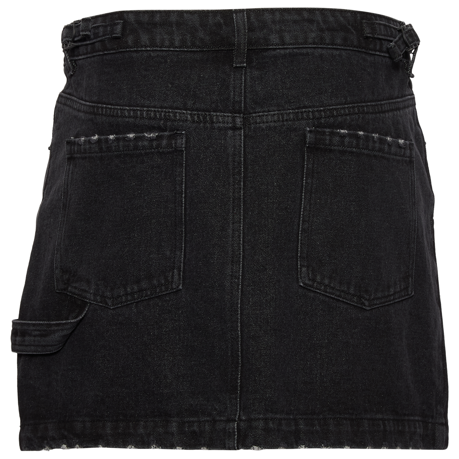 Cozi Mini Carpenter Skirt - Women's - Washed Black Denim