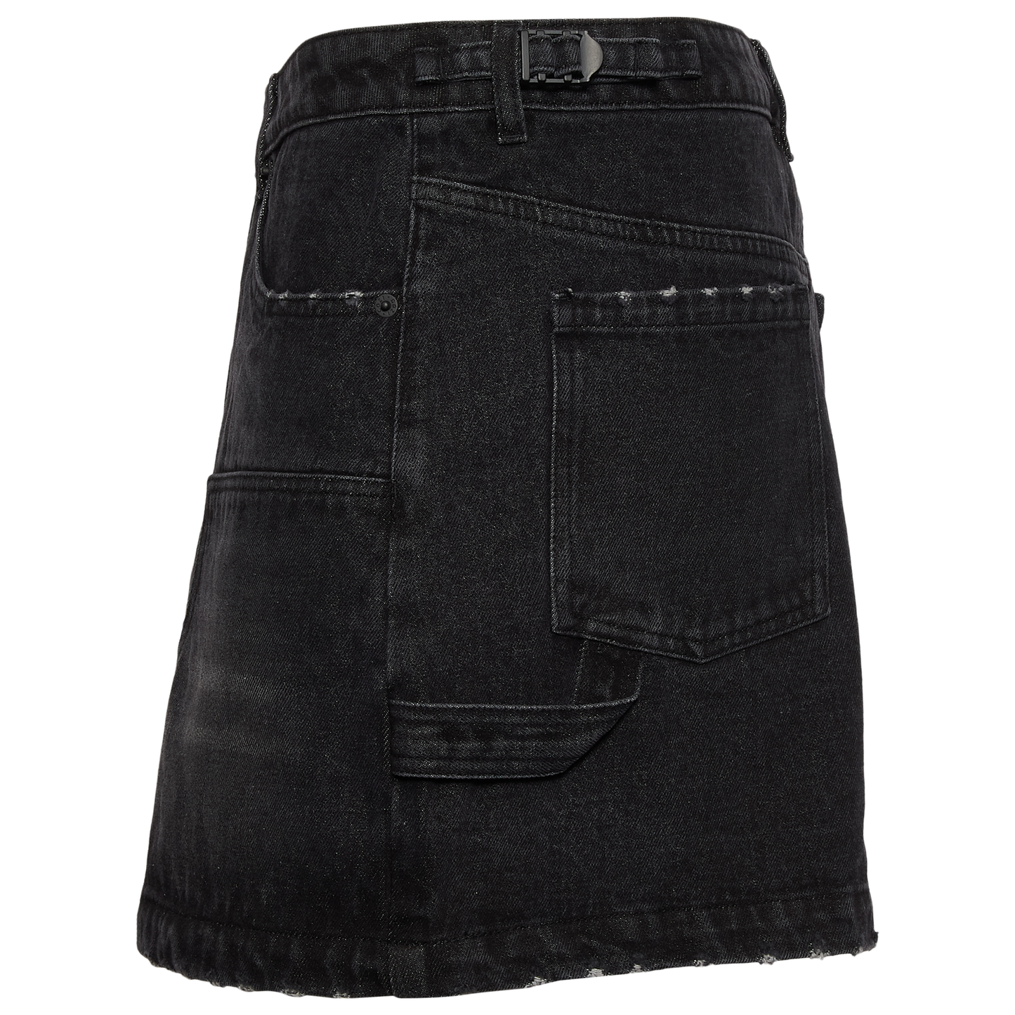 Cozi Mini Carpenter Skirt - Women's - Washed Black Denim
