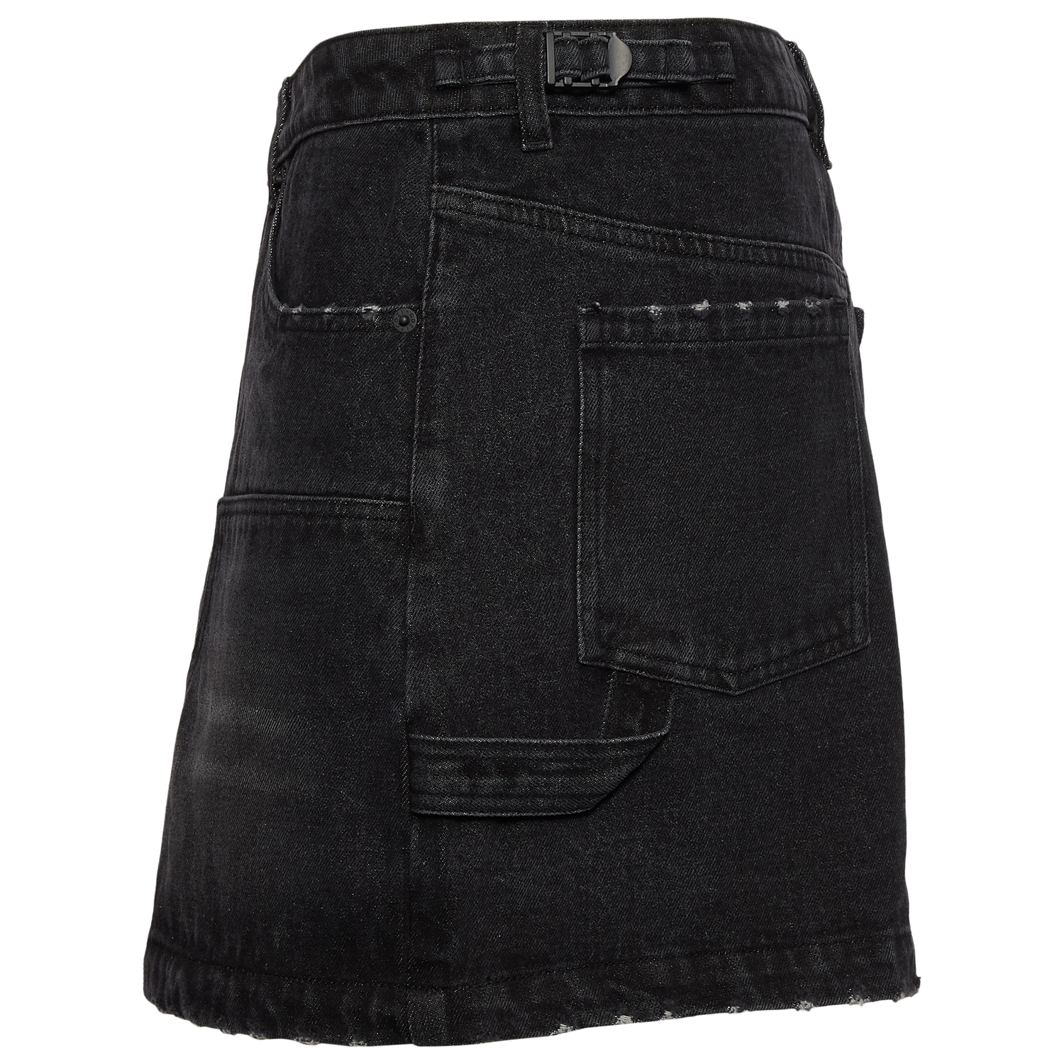 Cozi Mini Carpenter Skirt - Women's - Washed Black Denim