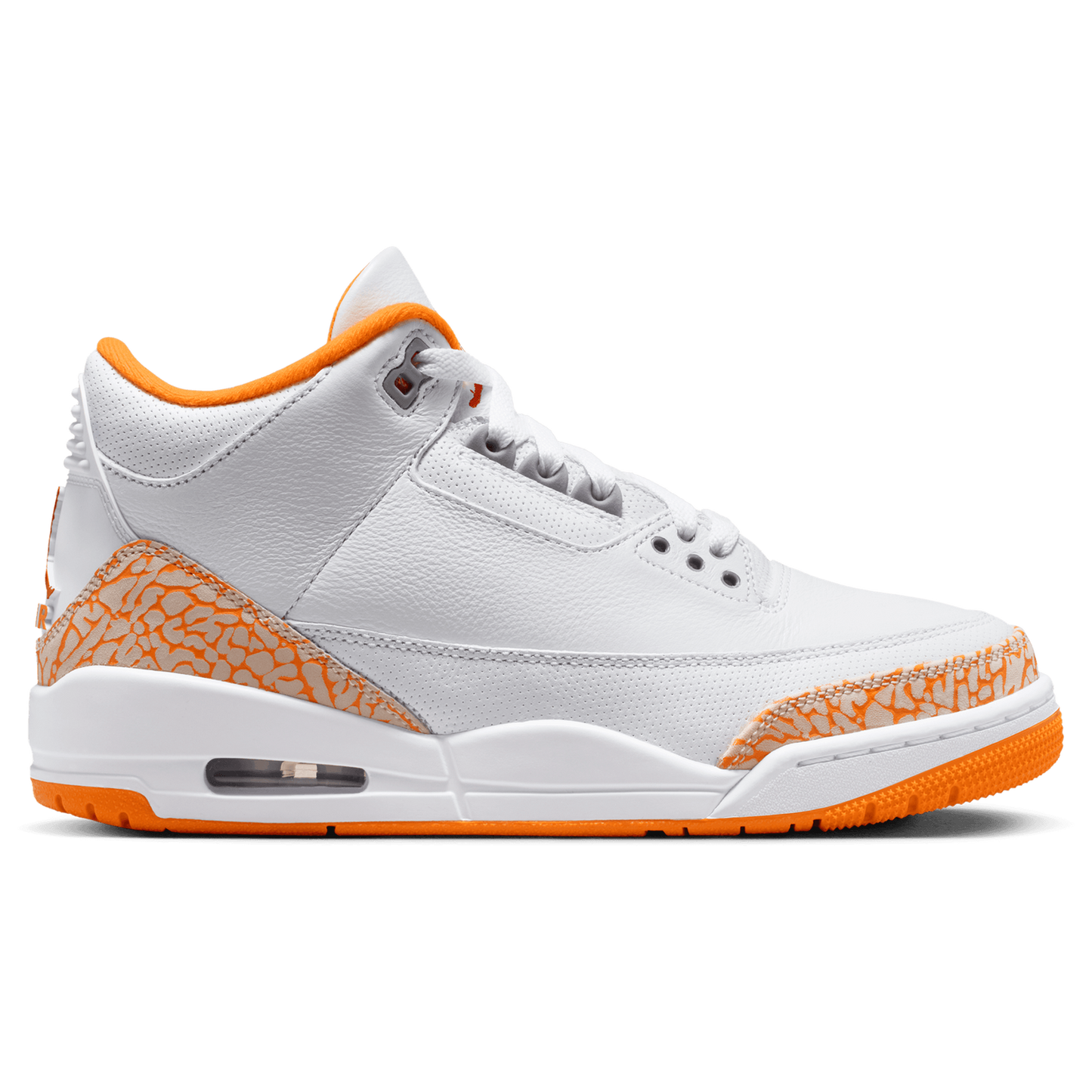 Jordan Air Jordan Retro 3 - Women's - White/Orange