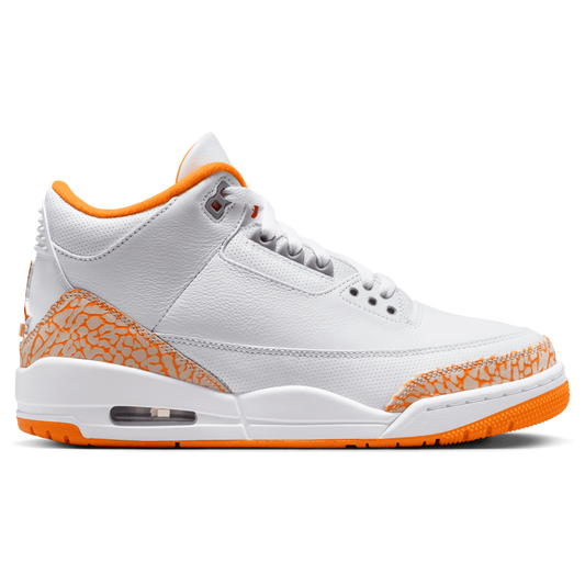Jordan Air Jordan Retro 3 - Women's - White/Orange