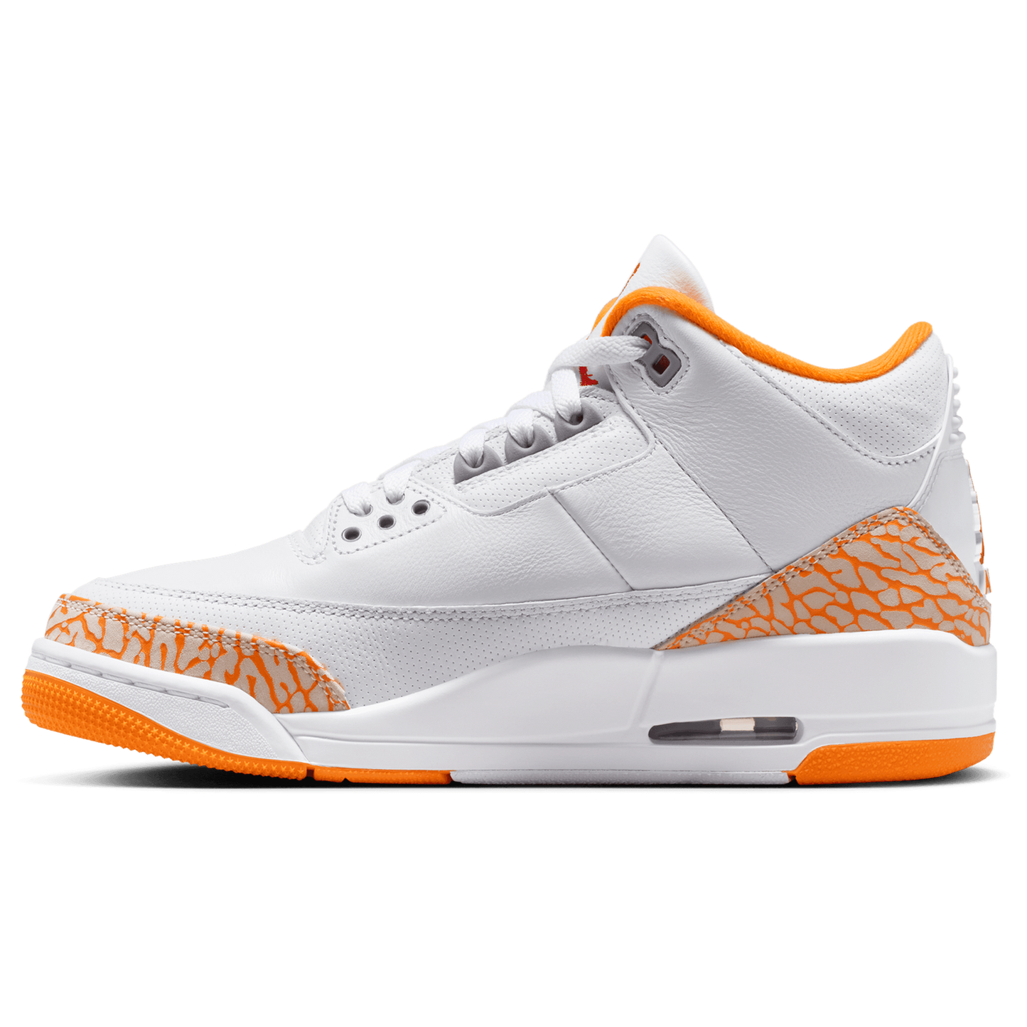 Jordan Air Jordan Retro 3 - Women's - White/Orange