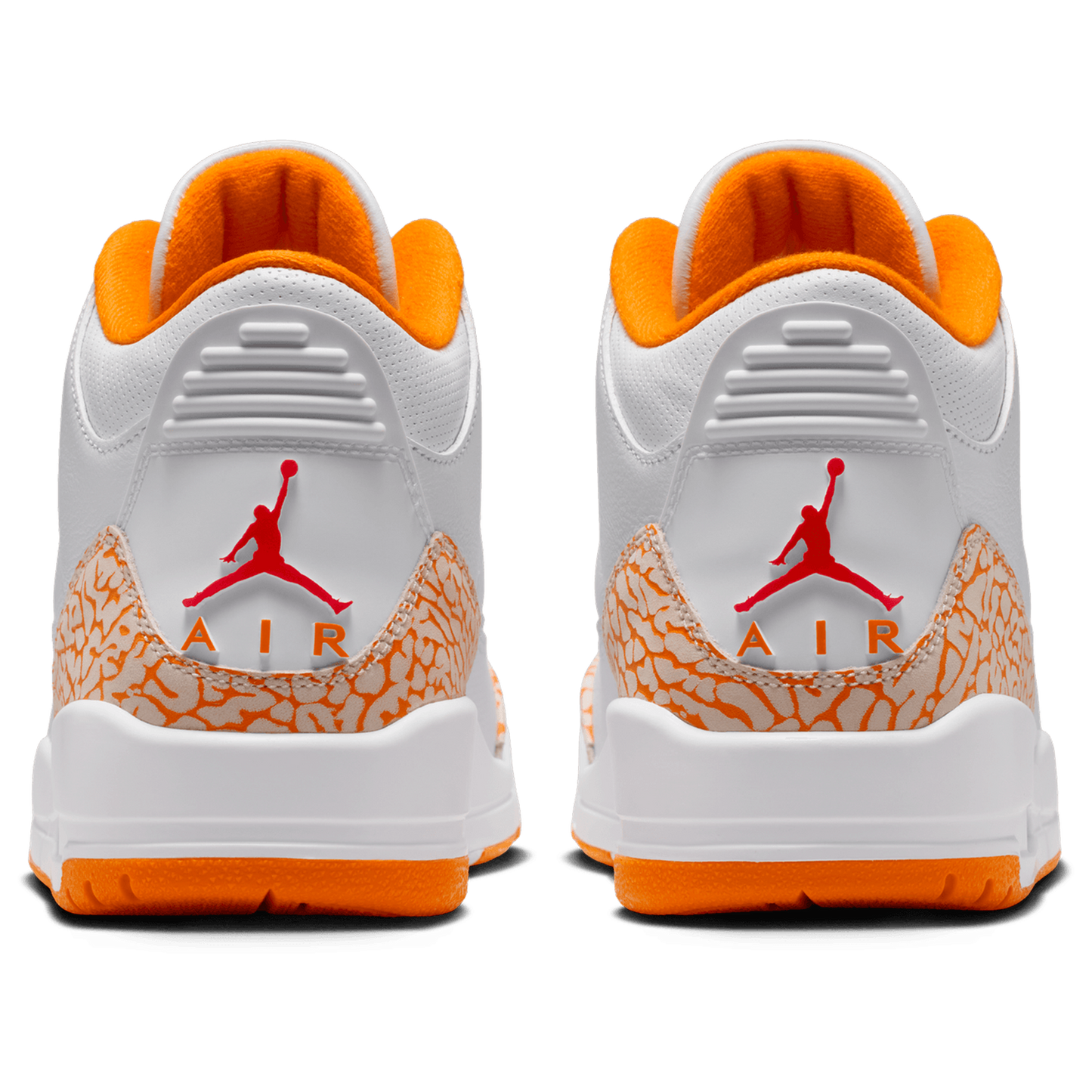 Jordan Air Jordan Retro 3 - Women's - White/Orange