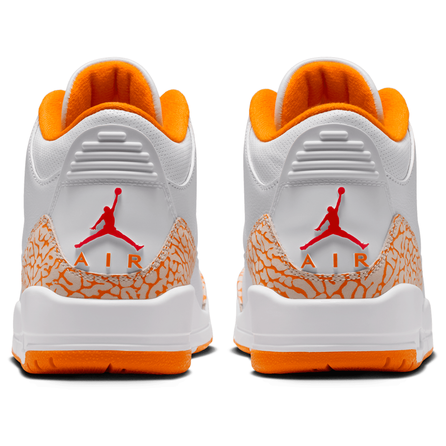 Jordan Air Jordan Retro 3 - Women's - White/Orange