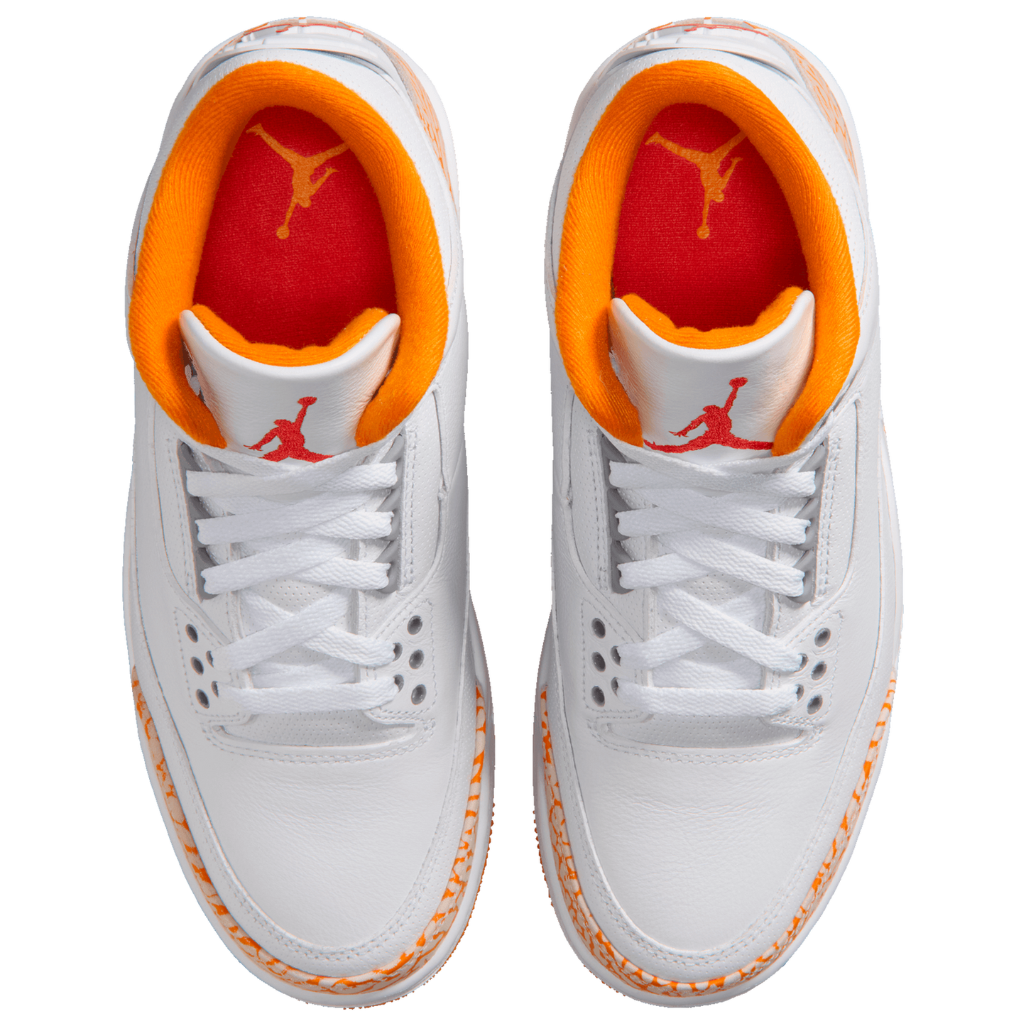 Jordan Air Jordan Retro 3 - Women's - White/Orange