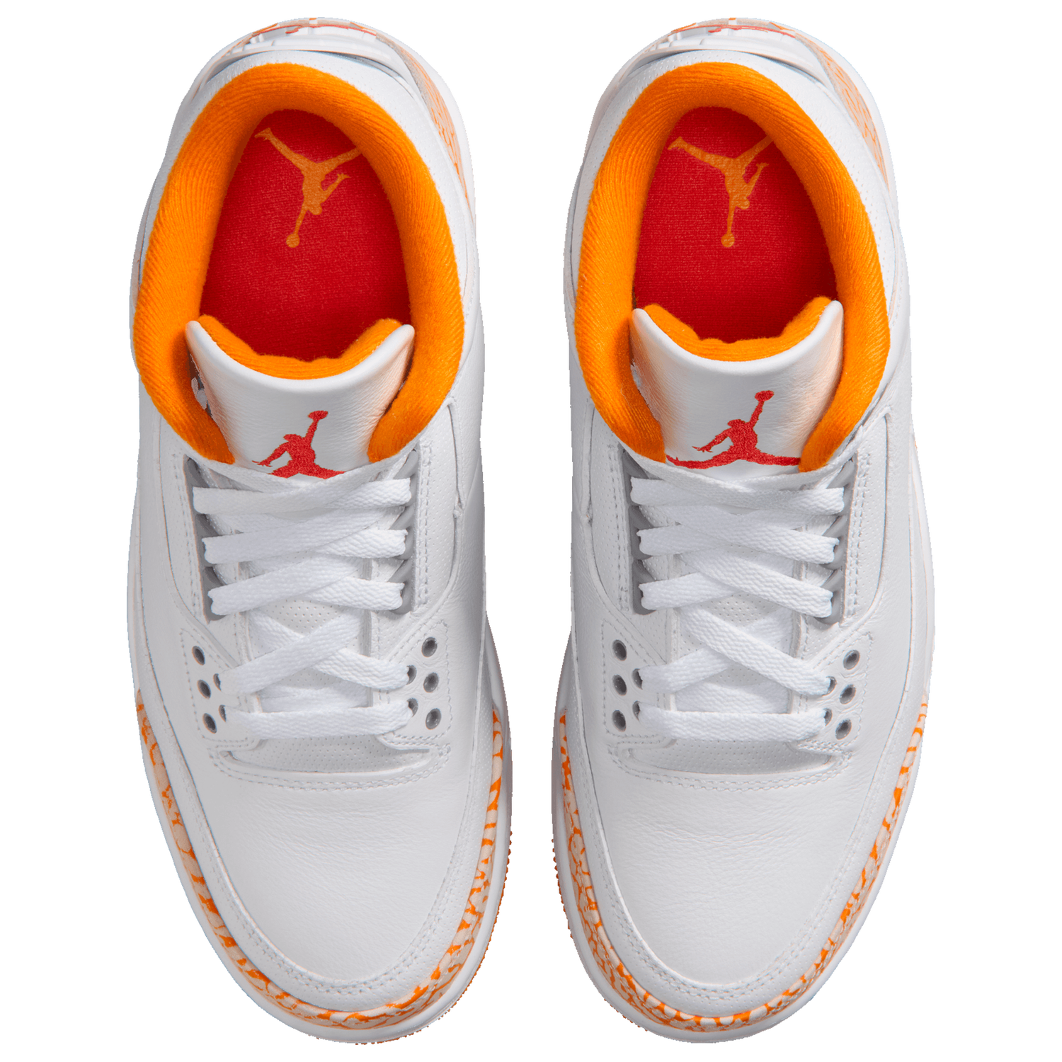 Jordan Air Jordan Retro 3 - Women's - White/Orange