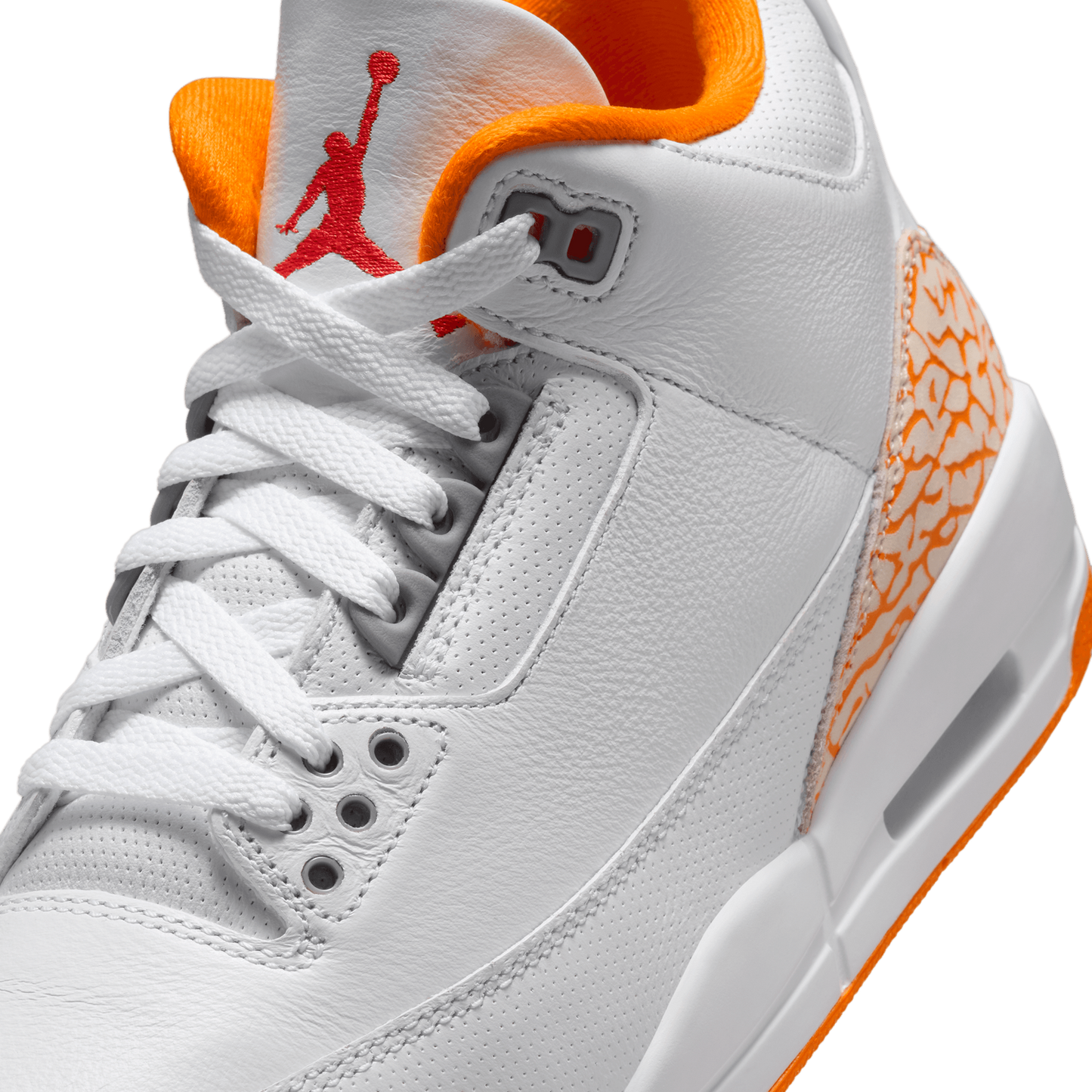 Jordan Air Jordan Retro 3 - Women's - White/Orange